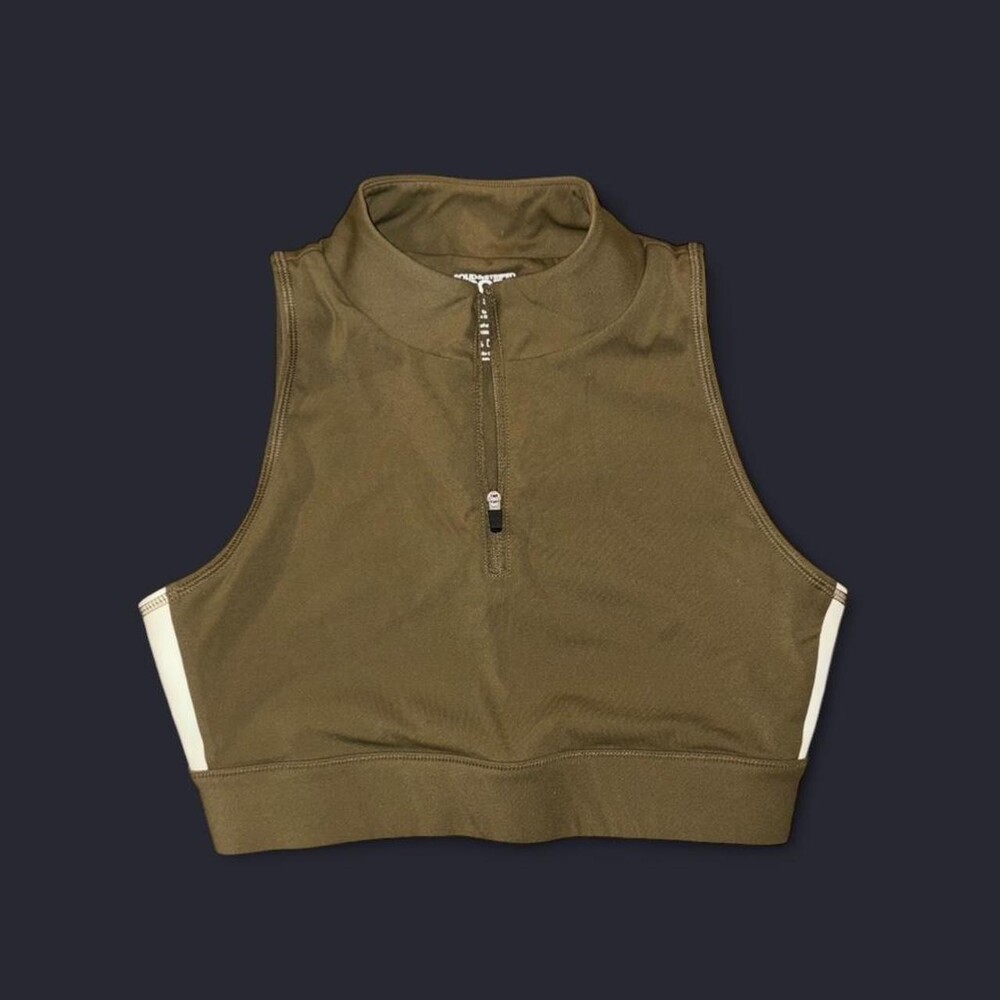 Solid Striped Cropped Workout 1848 - image 1